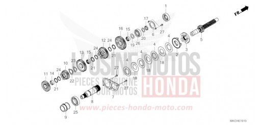 BOITE DE VITESSES (ARBRE SECONDAIRE) GL1800M de 2021